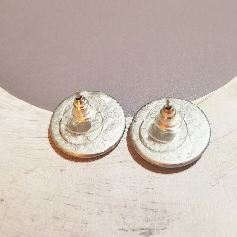 Life Is Good MzMax Resin Designs Stud Earrings